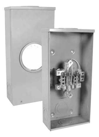 Product image for HYDEL STC703RK METER SOCKET 7JAW 200A OVERHEAD/UNDERGRAOUND C/W INSULATED NEUTRAL