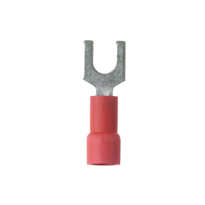 Product image for ForkTerm,Vyl,22,18AWG,#6Stud,PK100