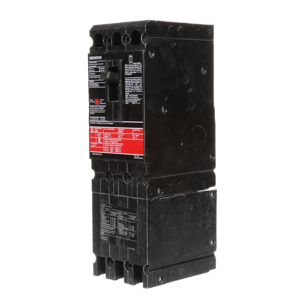 Product image for Circuit breaker 2-pole 200kA 60A 600VAC 50kA 250VDC