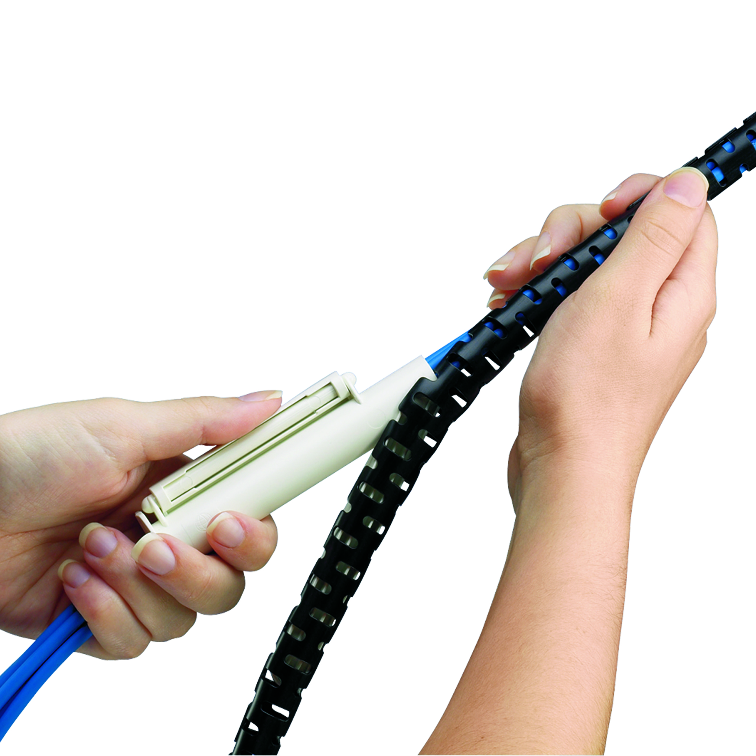 Product image for PANDUIT PW75F-C PAN-WRAP SPLIT 3/4" 100 FOOT ROLL