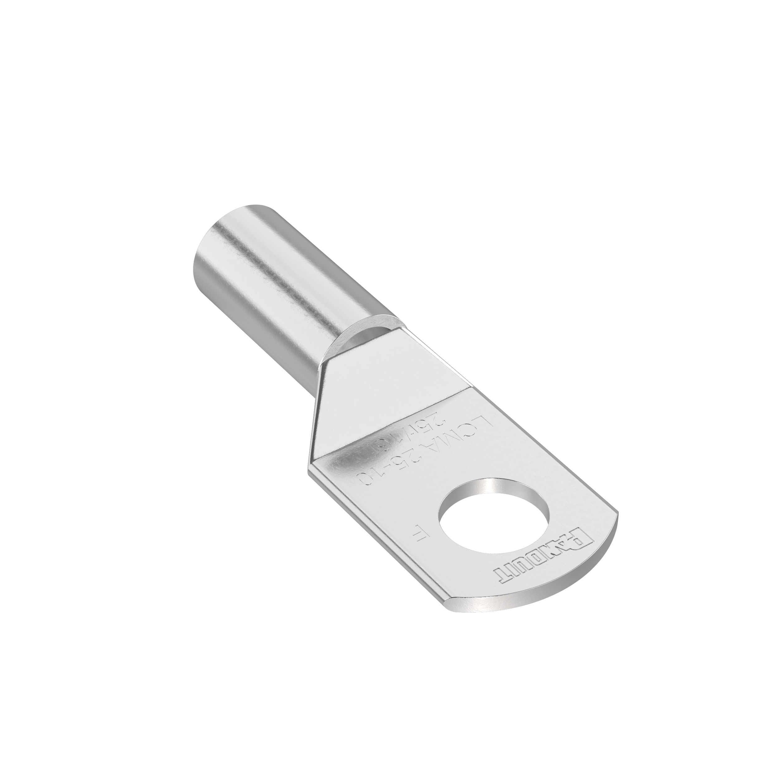 Product image for Pan-Lug™ LCMA16-6-C Comp. Lug, Metric, 16mm, Tin Plt Copper, Strt, One #10 Stud