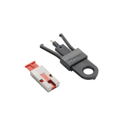 PANDUIT PSL-USBA DEVICE BLOCKOUT USB TYPE A 5BLOCKOUTS W/ TOOL RED