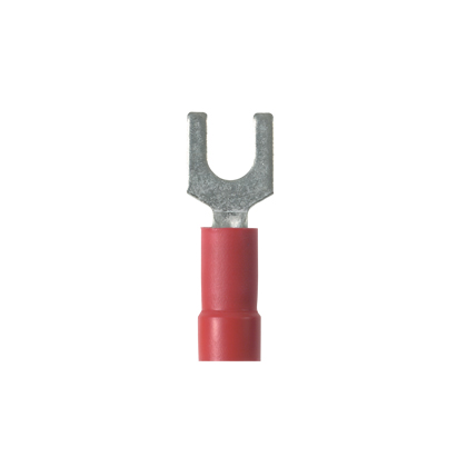 Product image for PANDUIT PV18-10F-MY TERMINAL FORK #10STUD #22G- #18G VINYL INSULATED