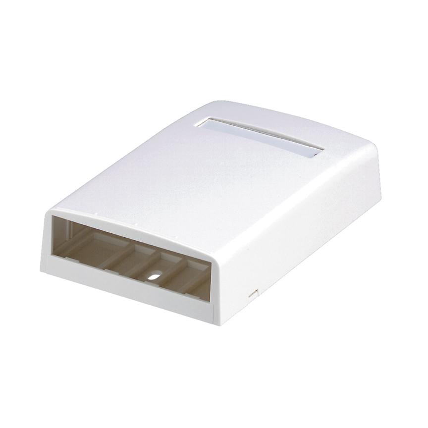 Product image for PANDUIT CBX4WH-AY BOX MINI COM SURFACE MOUNT ACCEPTS 4 MINI-COM MODULES 4PT WHITE