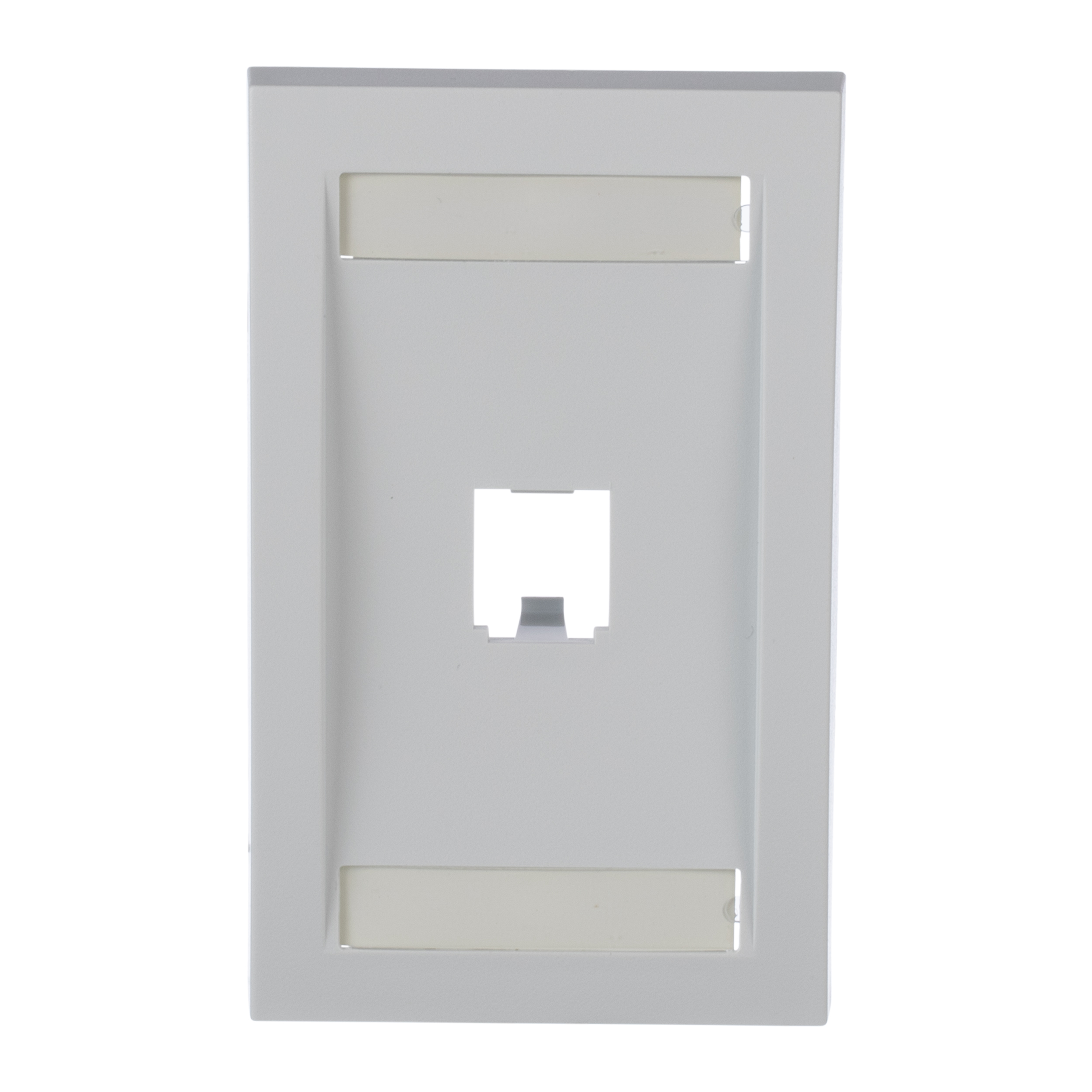 Product image for PANDUIT CFPE1WHY FACEPLATE 1PORT 1G WHITE EXECUTIVE MINICOM