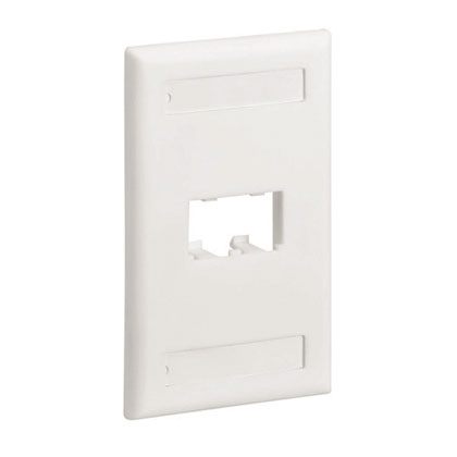 Product image for PANDUIT CFPL2EIY FACEPLATE 2PORT ELECTRICAL IVORY MINI-COM