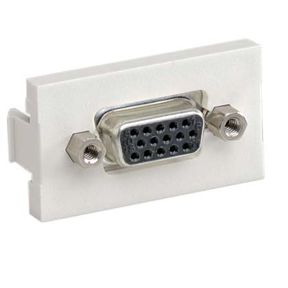 Product image for Pan-Net® VGA 1/3 Insert, 15 Pin, Female/Female, Off White