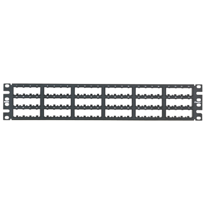 Product image for PANDUIT CPP72FMWBLY PATCH PANEL 72PORT MINICOM MODULAR 2U HIGH DENSITY