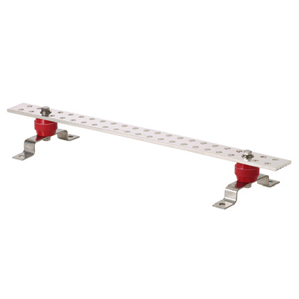 Product image for PANDUIT GB2D0008TPI-1 BUSBAR 1/4" GROUNDING 2"X 12" 6.4MM
