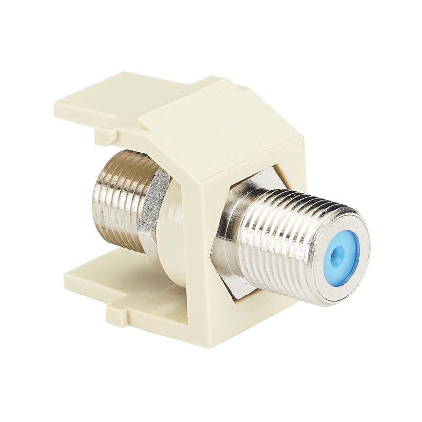 Product image for PANDUIT NKFIW MODULE KEYSTONE F-TYPE OFF WHITE