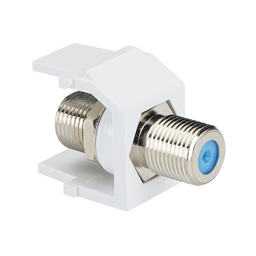 Product image for PANDUIT NKFWH MODULE NK COUPLER F TYPE WHITE