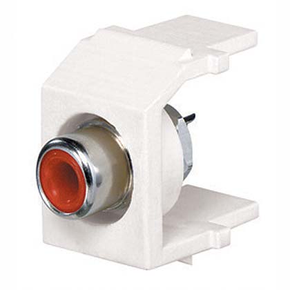 Product image for NK,RCA Module,ST,RD Insert,WH,EA