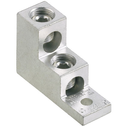 Product image for Pan-Lug™ LAM2SA300-38-3 Alum Mechanical Connectors, One Hole, Vertical 2-