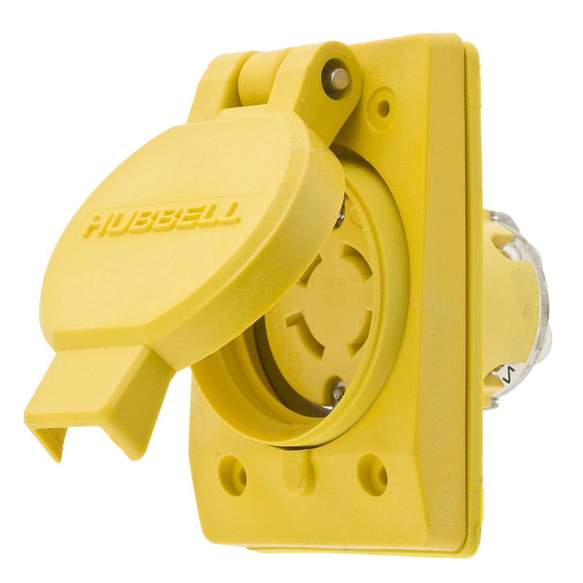Product image for Receptacle L14-20R outlet twlo+door 20A 125/250V yel
