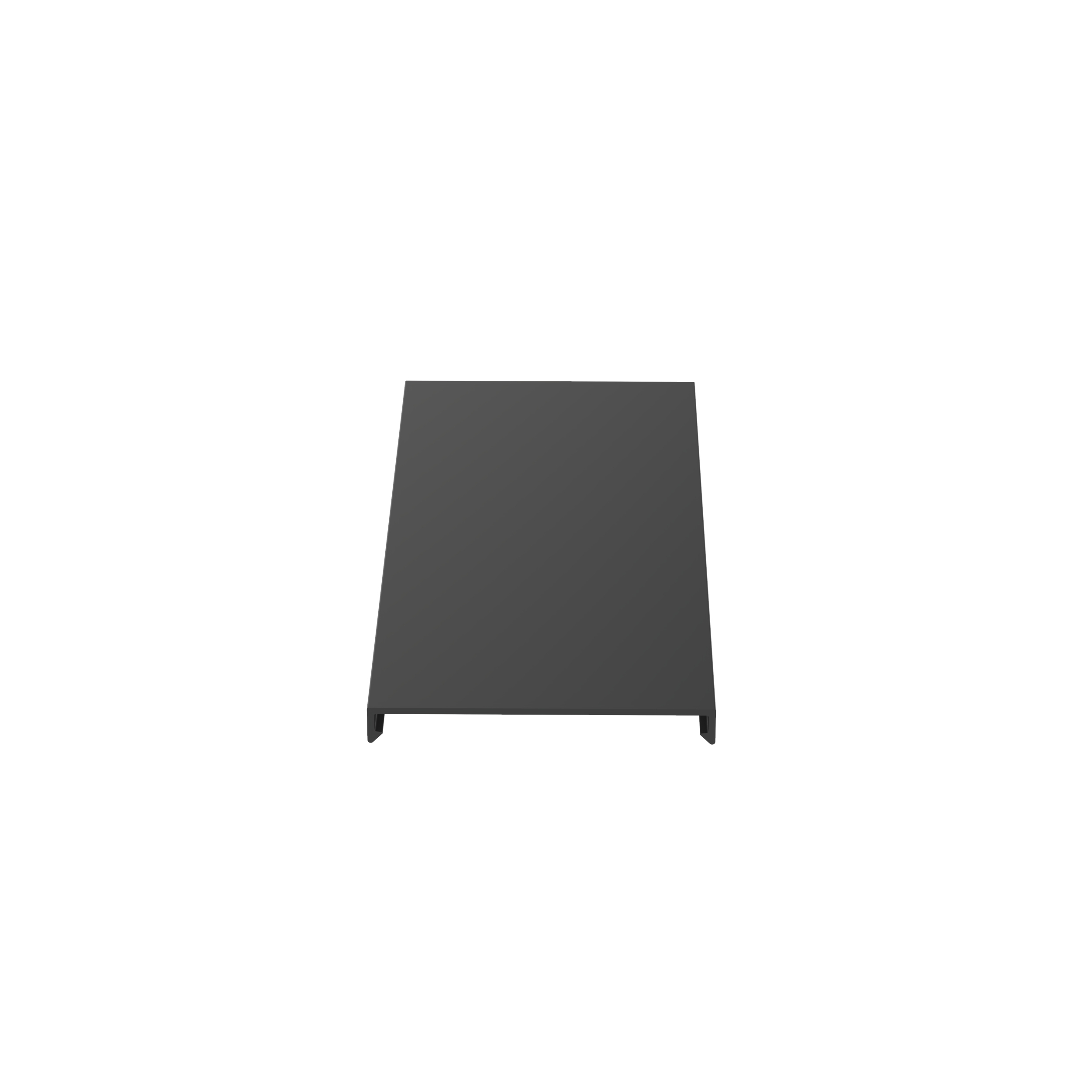 Product image for PANDUIT C3BL6 DUCT COVER 3" 6' LONG BLACK FOR ROUND HOLE OR SLOTTED