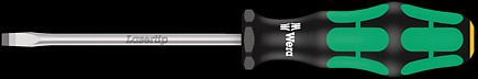 Product image for Screwdriver for slotted screws with round blade 6"