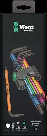 Product image for Set L-key 950 SPKL/9 SM N multicolour 9piece
