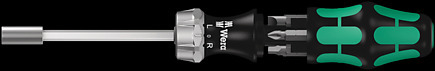 Product image for Kompakt with ratchet for hexagon socket bits 1/4"