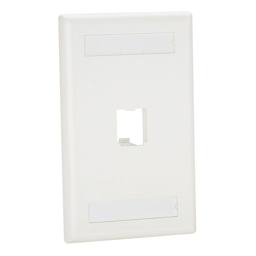 PANDUIT CFPL1WHY MINI-COM  CLASSIC FACEPLATE 1 PORT W