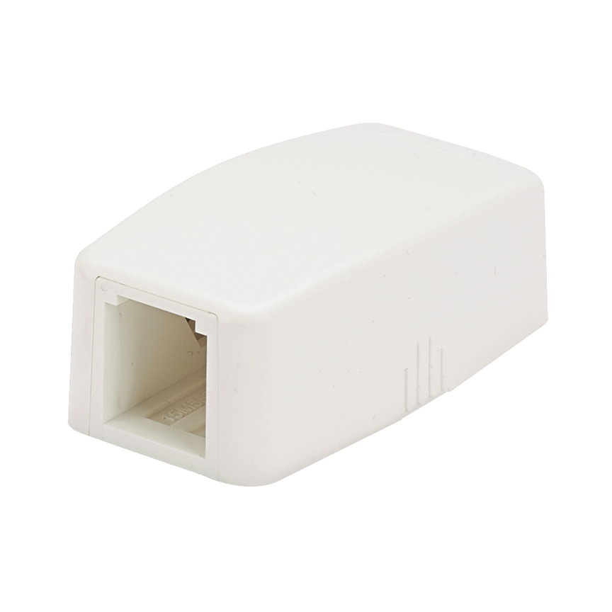 Product image for PANDUIT CBXQ1AW-A BOX MINI COM SURFACE MOUNT ACCEPTS 1 MINI COM MODULE QUICK RELEASE COVER 1PT ARCTIC WHITE