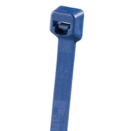 Product image for Pan-Ty® PLT3H-L186 Cable Tie, Dark Blue, Met Det Polypropylene, 11.1"L, 60lb