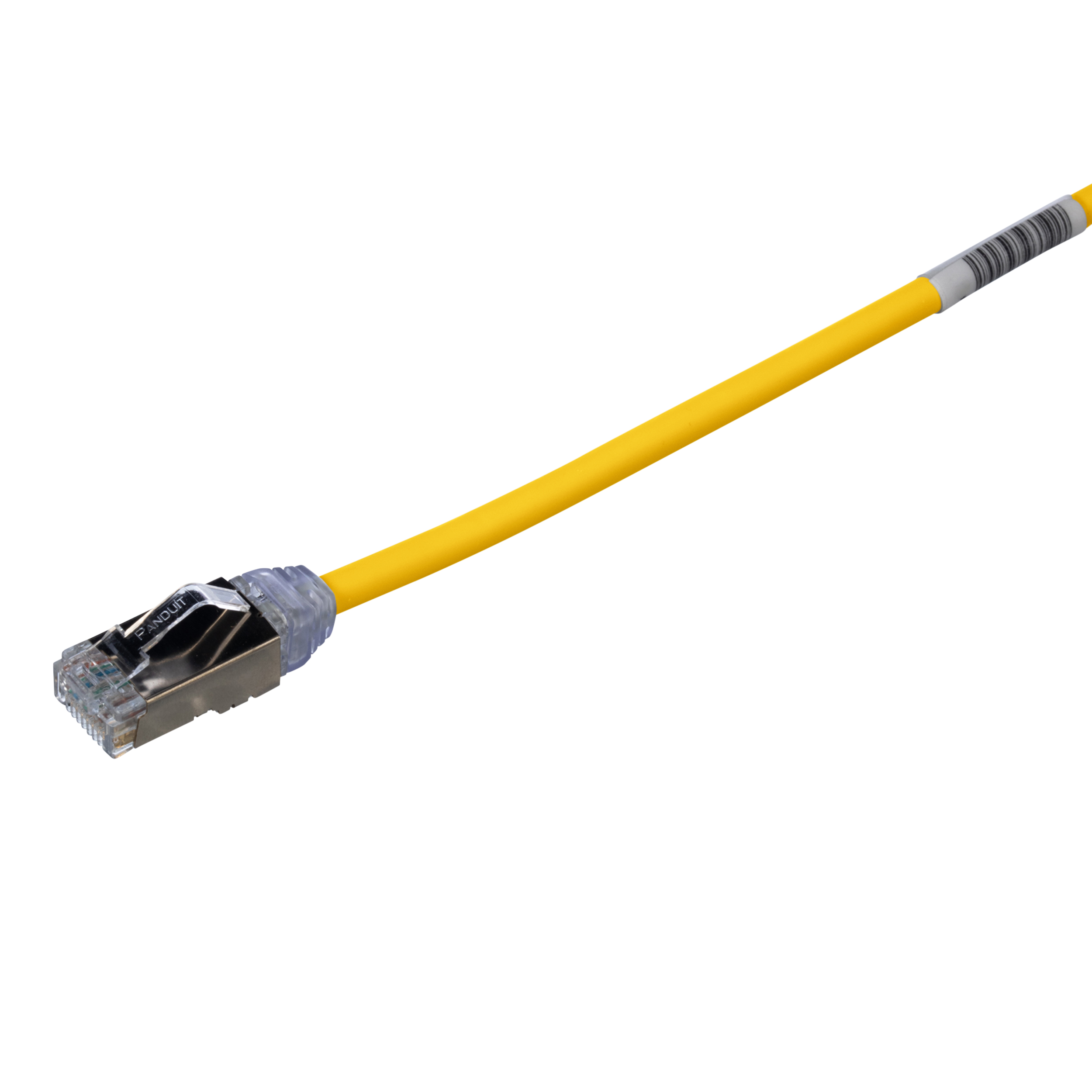 Product image for Cat 6A 28 AWG Shielded Patch Cord, 10 m, Yellow