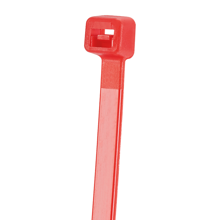 Product image for PANDUIT S7-50-C2 CABLE TIE STRONGHOLD 7.4"L 188MM .19"W 50LBS NYLON RED