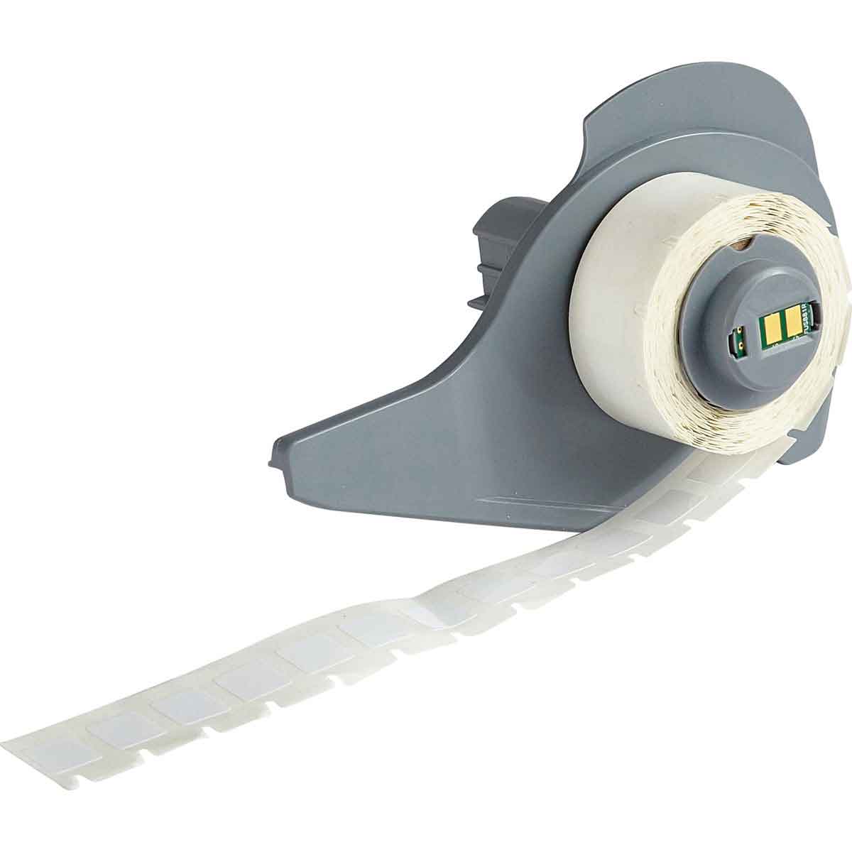 Product image for LABEL 0.4" X 0.4" POLYESTER WT RL/500