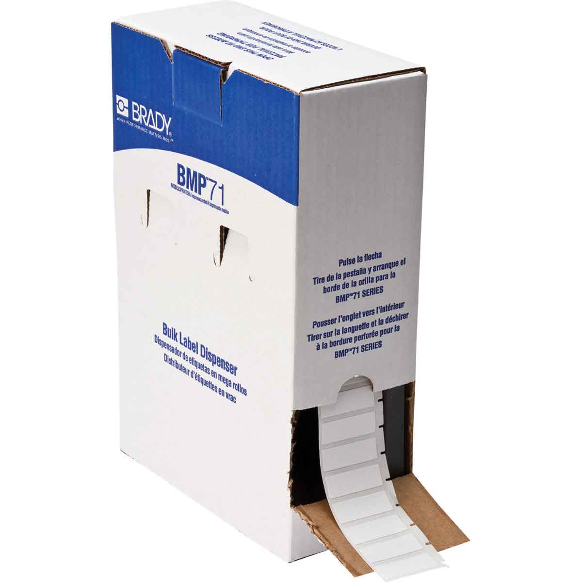 Product image for LABEL 1.5" X 0.5" VINYL CLOTH WT RL/5000