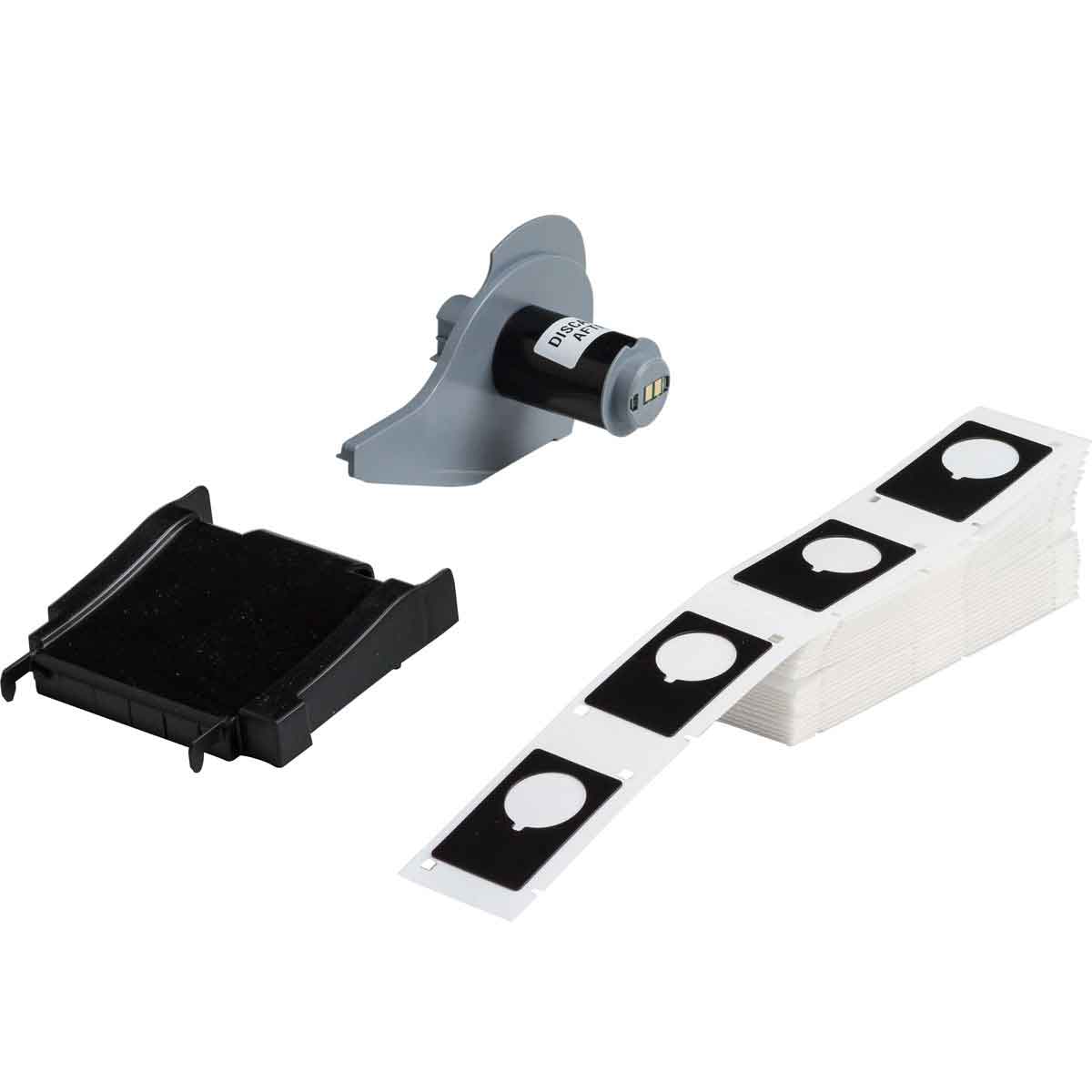 Product image for LABEL 1.9" X 1.2" POLYESTER BK RL/100