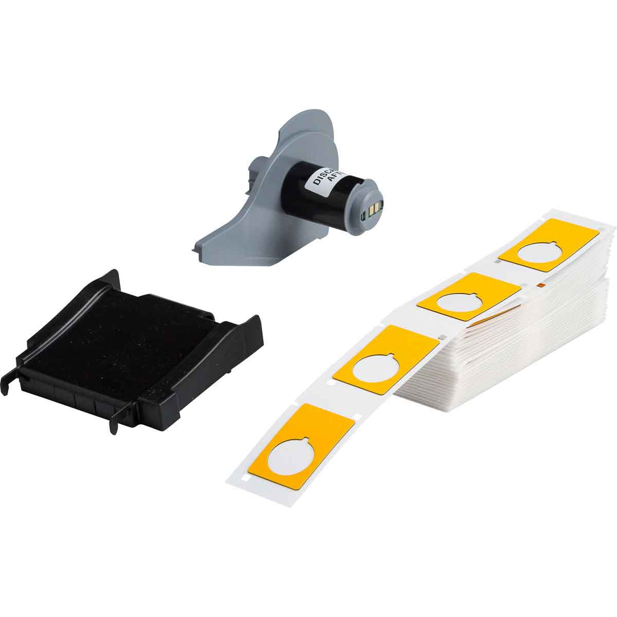 Product image for LABEL 1.9" X 1.2" POLYESTER YL RL/100