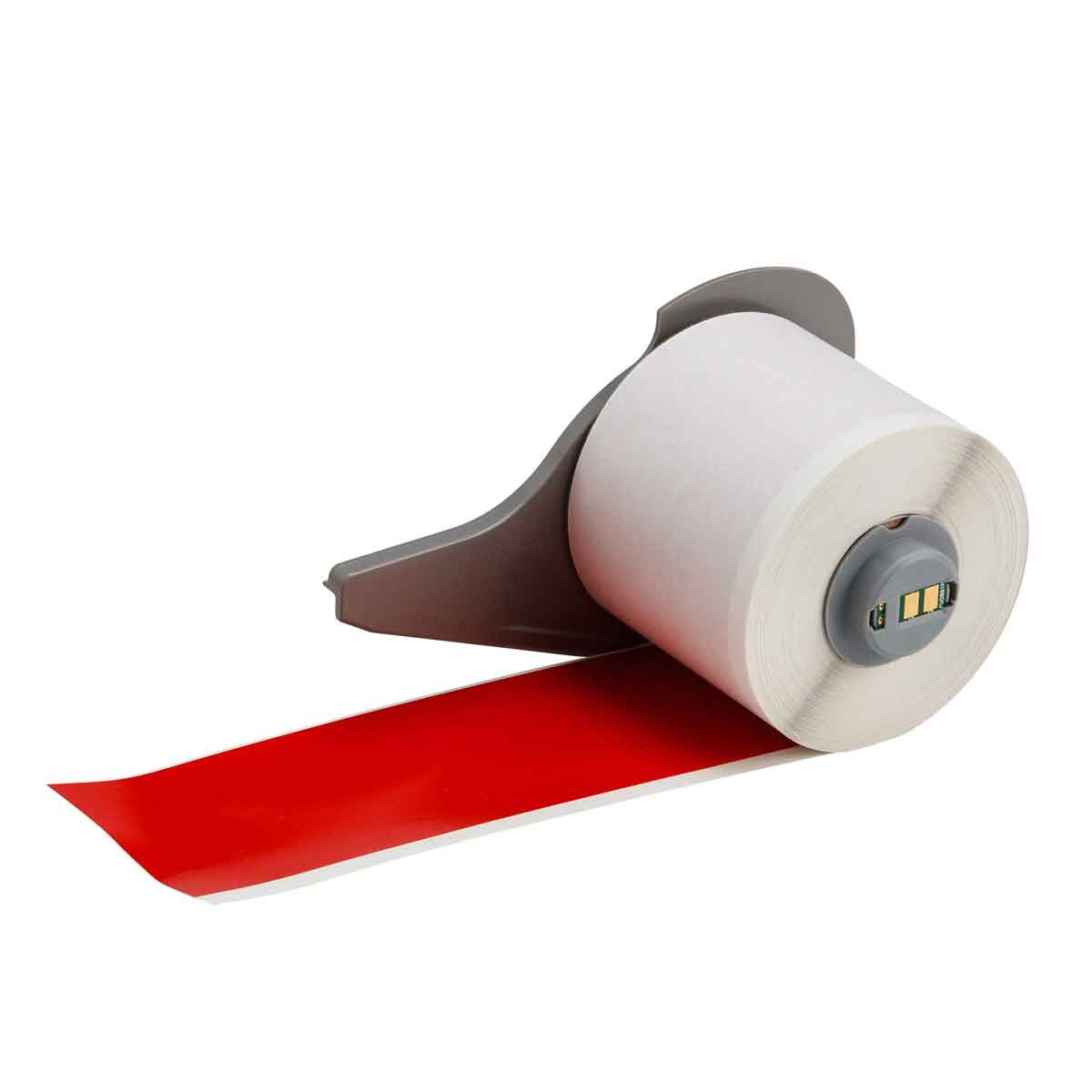 BRADY M7C-2000-595-RD TAPE FOR M7 PRINTER 2" X 50' RED ALL WEATHER PERMANENT ADHESIVE VINYL LABEL TAPE