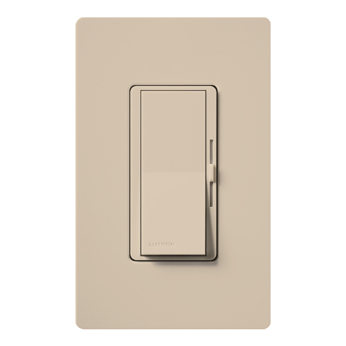 Product image for Dimmer DIVA INC/HAL single pole 600W 120V taupe
