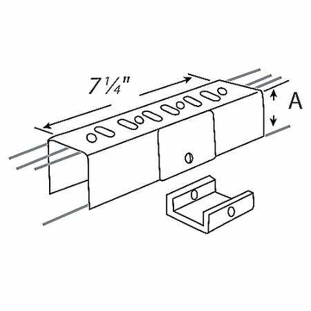 Product image for Joiner/seal raceway for B series channel 7/8"