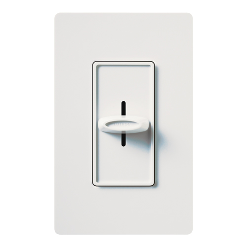 Product image for Dimmer slide 1P incan.600W 120V white
