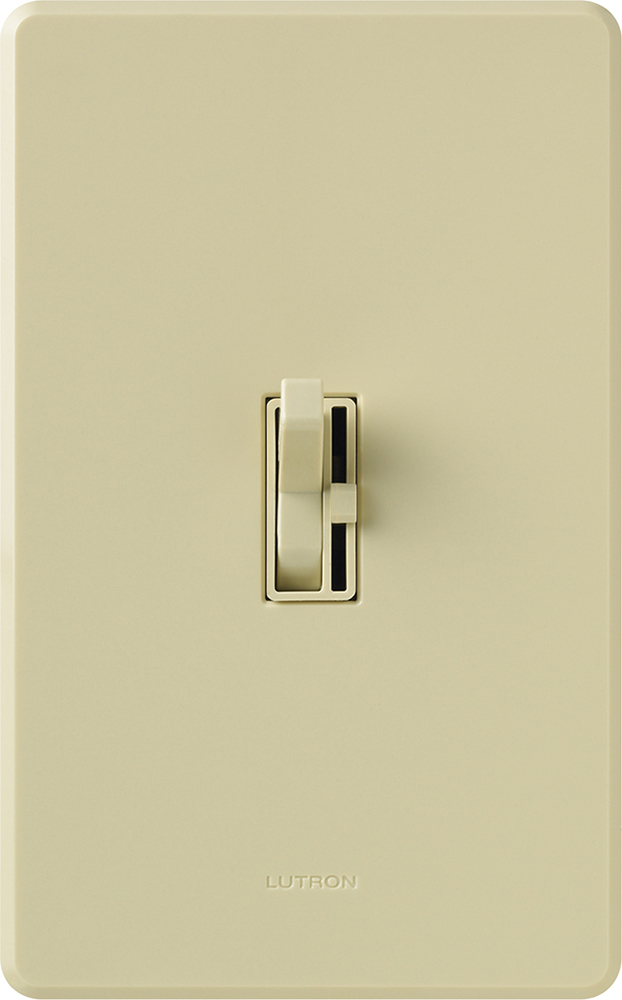 Product image for Dimmer preset w/locator light single pole 600W 120V ivory