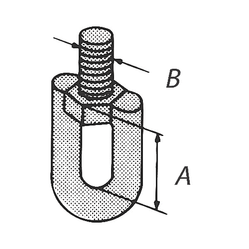 Product image for Joint swivel electrogalvanized steel 1800lb 1/2"