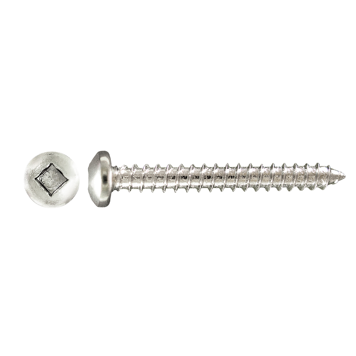 H PAULIN 208-193 Papco® Tapping Screw Square Socket #10 Carbon