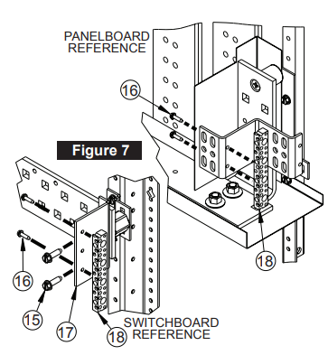 Product image for S5/SPP6, Breaker Mounting Kit, Twin, 125A, 3.75"H, Type NGB2/HGB2/LGB2