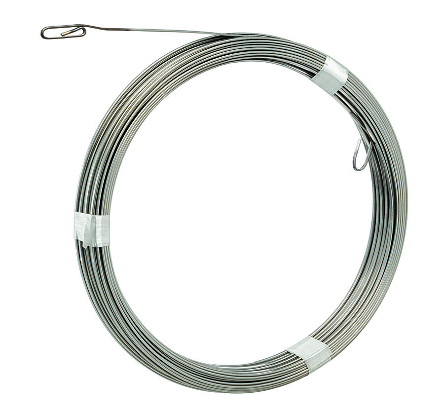 Product image for Fish tape replacement SS with formed hook 1/8'x200'