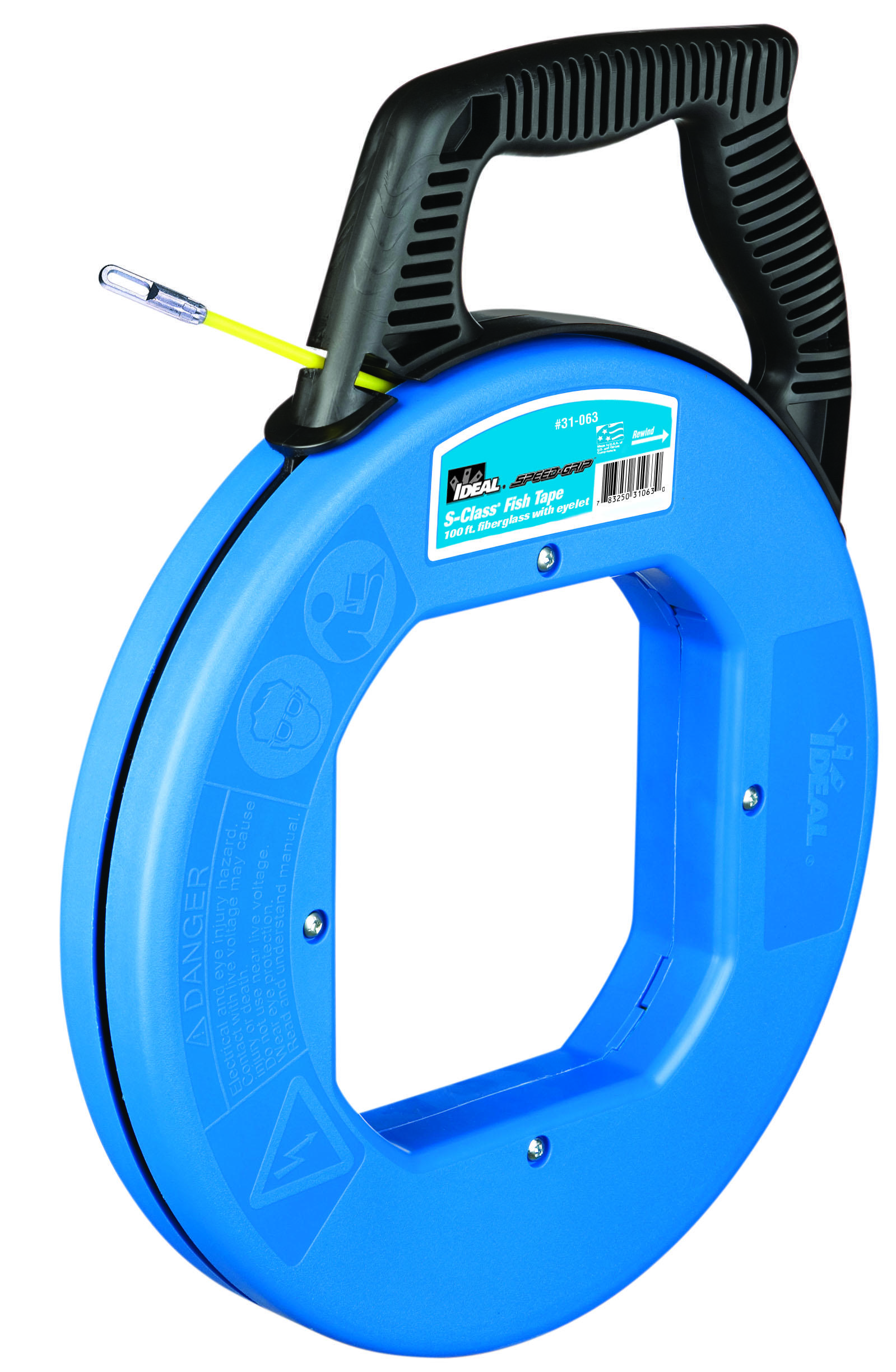 Product image for Fish tape replacement S-Class fiberglass with leader 3/16"x100'