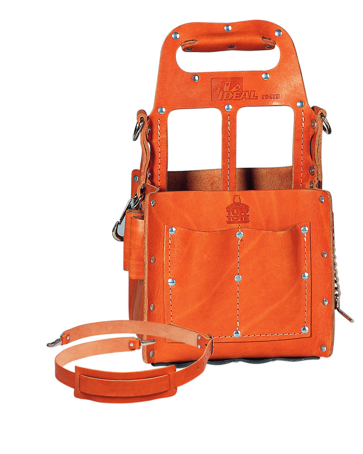 Product image for Tool carrier strap leather 6x8in Tuff-Tote
