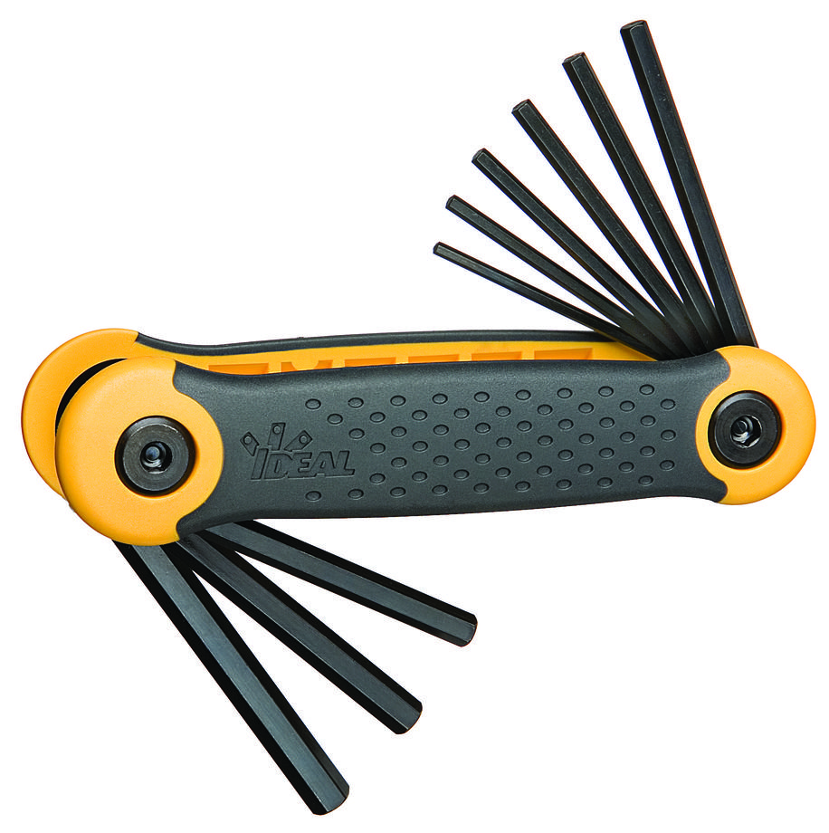 Product image for IDEAL 35-146 HEX KEYSET 4" HANDLE WITH 9-3" KEYS