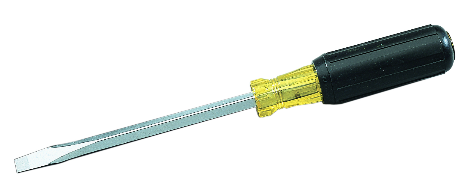 Product image for Screwdriver hd slotted cabinet tip 3/8x8in