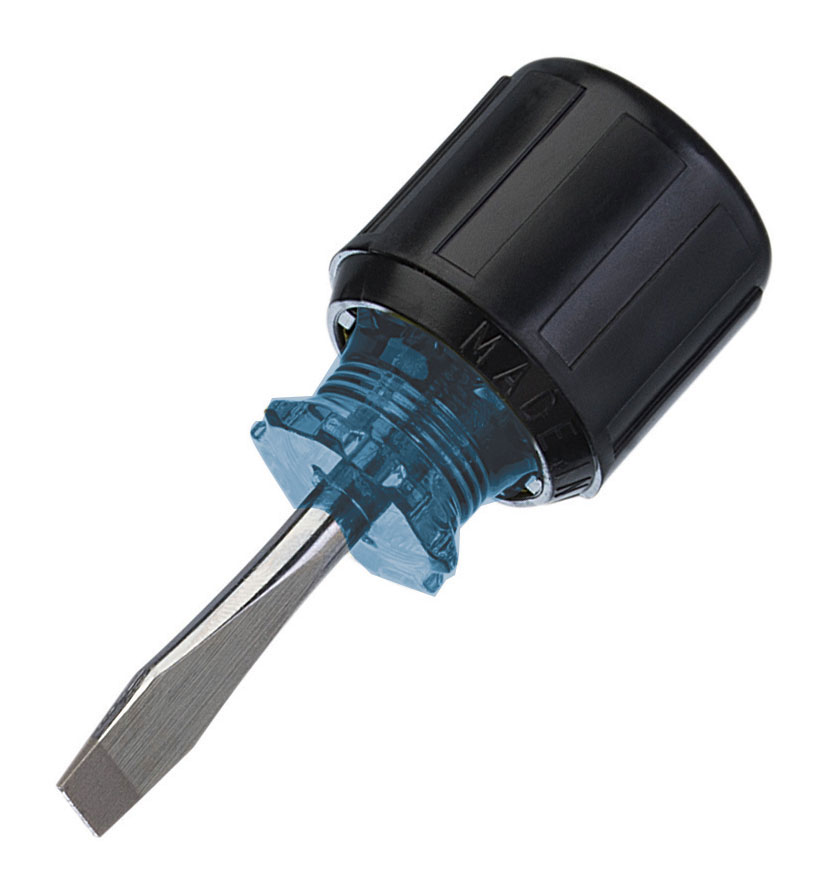 Product image for Screwdriver slotted heavy-duty keystone tip 1/4x3-7/16"
