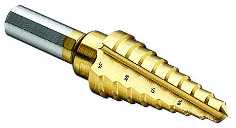 Product image for Drill bit step 1/4 to 3/4" size 3/8x1" shank