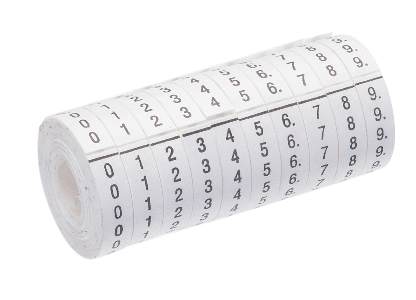 Product image for WIRE MARKER ROLL,IDEAL,POLYESTER,LGND: 0-9,10/BOX NO OF ROLLS