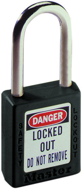 Product image for PADLOCK,IDEAL,LOCKOUT,XENOY BDY LOCK,BLK,1-1/2 IN W,PKG: CD OF 1