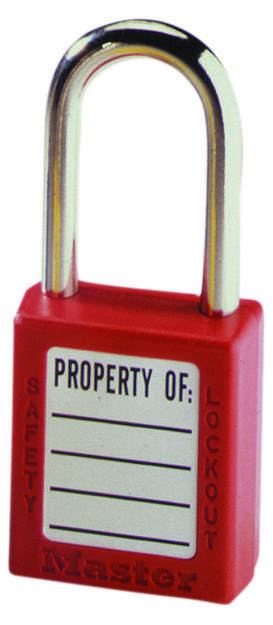 Product image for Padlock lockout safety red 1-1/2in