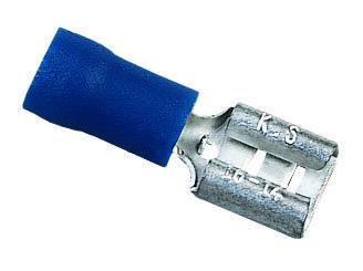 IDEAL 83-9581 VINYL INSULATED FEMALE DISC TERMINAL #16 TO #14 AWG 25/PK